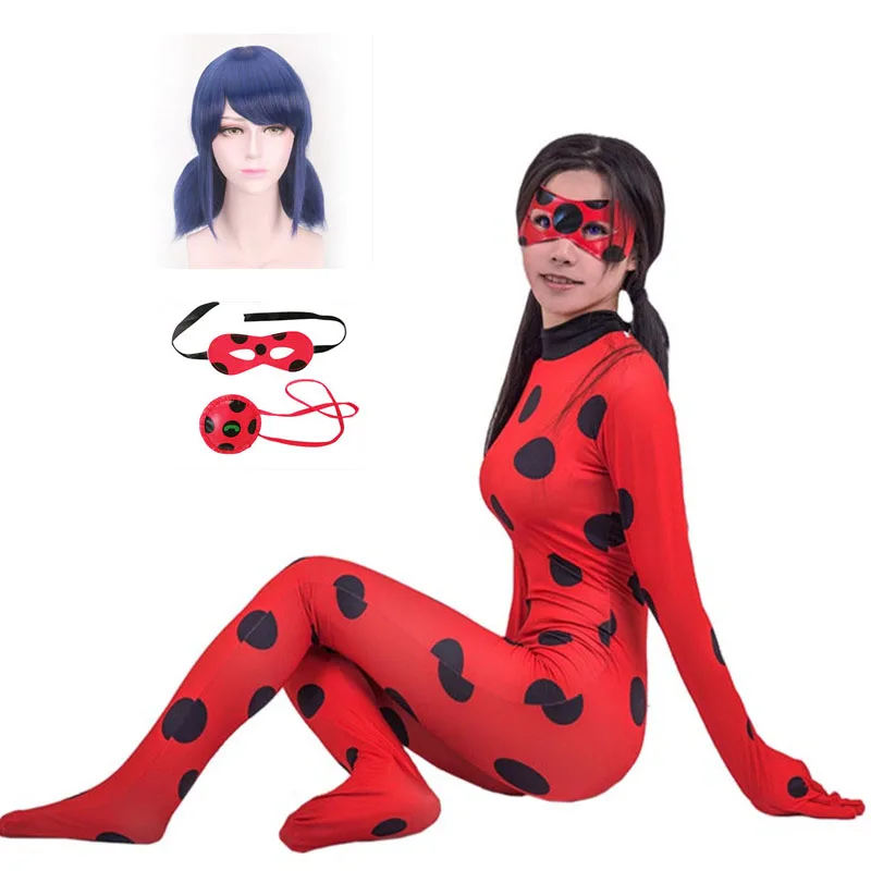 

Ladybug Autumn Children's Pajamas Set Red Dot Print Clothing Set Baby Girl's Christams Party Cosplay Costumes Clothes