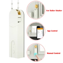DIY Smart Motorized Chain Roller Drive Motor for Blinds Shade Shutter Solar Panel Powered and Charger Support Bluetooth APP