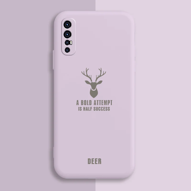 Original Liquid Silicone Phone Case For oppo reno2 3 3pro 4 4pro reno z 2z ace2 k1 r15x k3 k5 findx2 back cover Deer | Мобильные