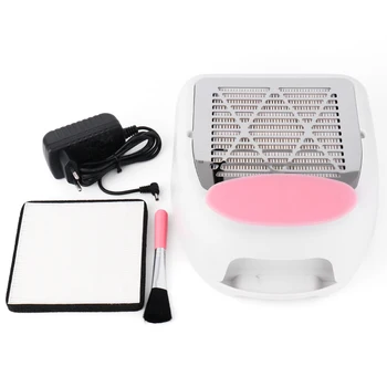 

30W Vacuum Cleaner Dust Suction Collector Nail Charging Function Polishing Machine Multifunction Nail Art Tool Manicure LEUS339A