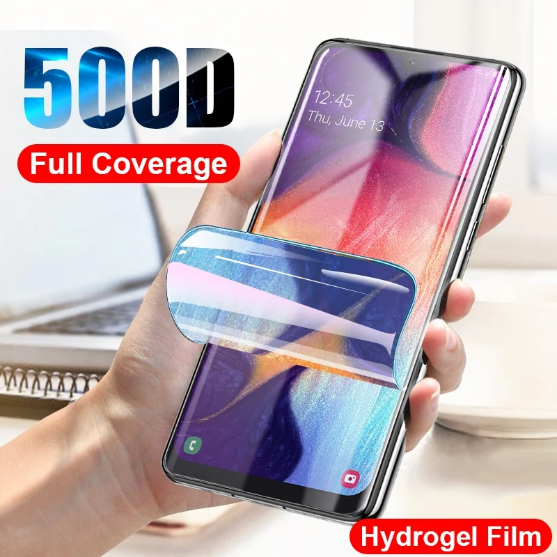 Для Samsung galaxy A90 A80 A70 A60 A50 A40 A30 A20 A10 мягкая полноэкранная Защитная пленка для