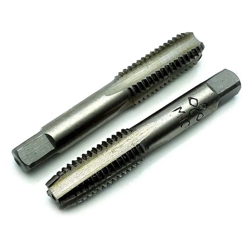 2pcs HSS 10mmx1.5 Metric Taper& Plug Tap Right Hand Thread M10x1.5mm Pitch