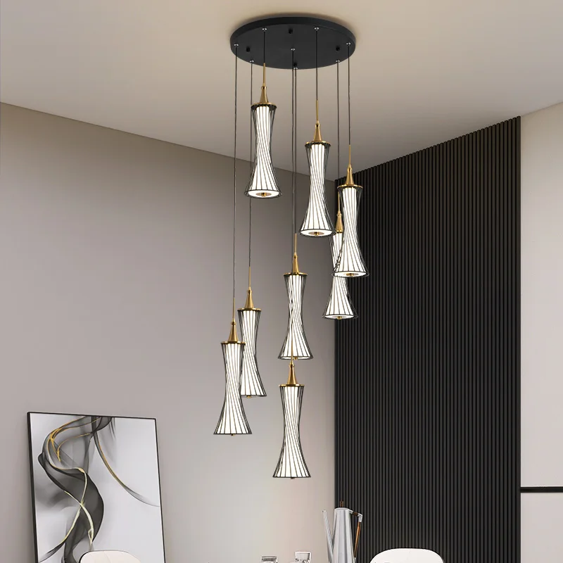 

Modern Home Living Dining Pendant Lights small waist Bedroom Study chandelier Industrial Cafe Bar Loft Lamps Decorative Fixture