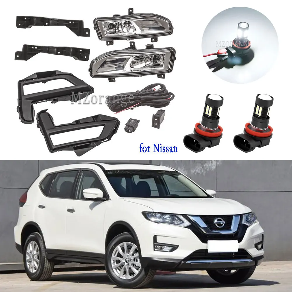 Kit De Lámpara Antiniebla Para Nissan Rogue 2014-2016 - Incluye Interruptor Y Cableado