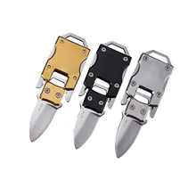 Pocket Knife Stainless Steel Folding Box Cutter Keychain Charm Cutter Pocket Knife Handle Knife