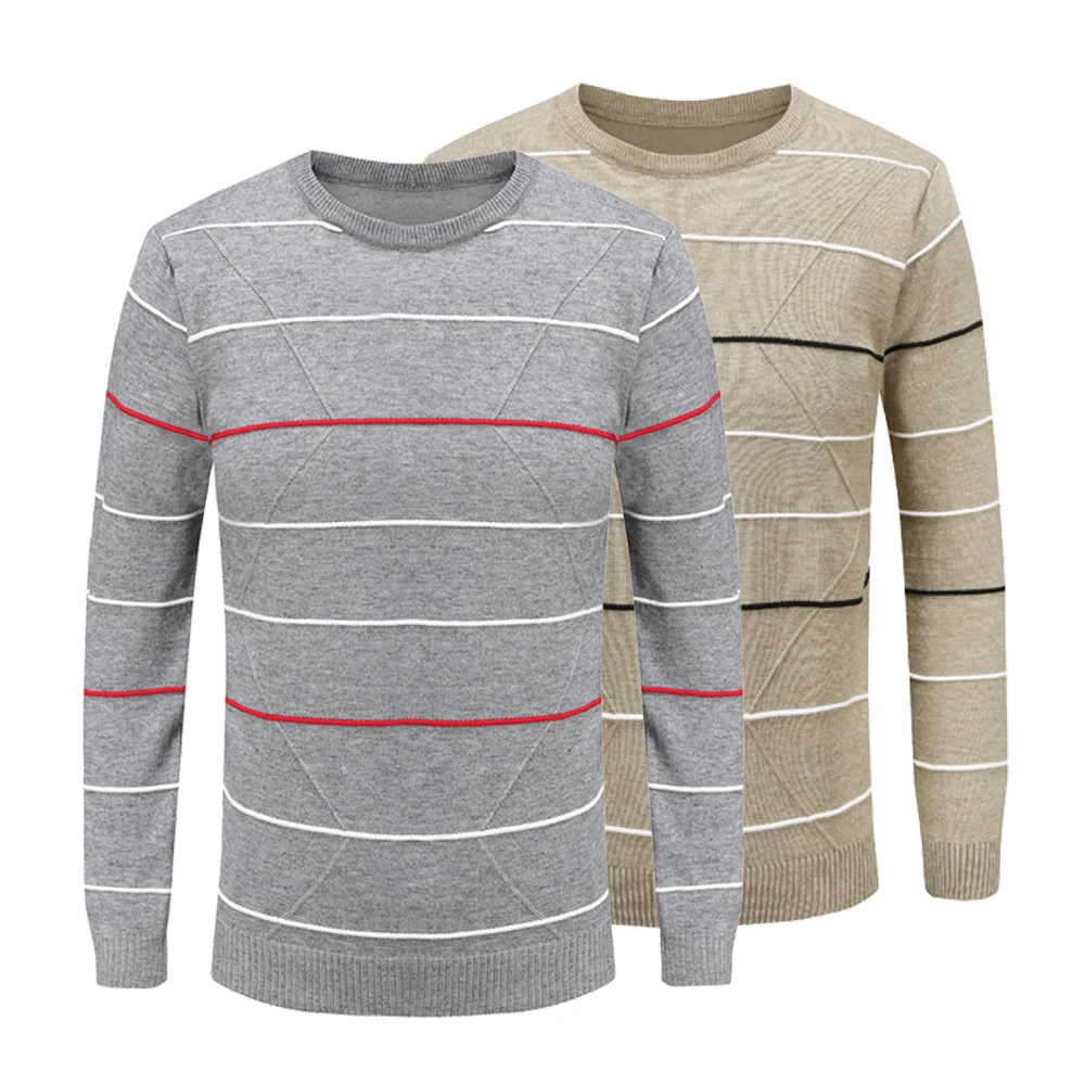 Gray-Khaki x2pcs Зимняя одежда для мужчин трикотажная ткань бахрома дизайн зимний свитер последняя модель свитера дизайны для мужчин - Цвет: Gray-Khaki x2pcs