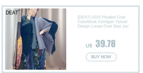 [DEAT] 2020 New Summer Fashion Pleated Dress Women Hit Color Print Csaul Sleeveless Loose Over Size Elegant Round Collar TX069