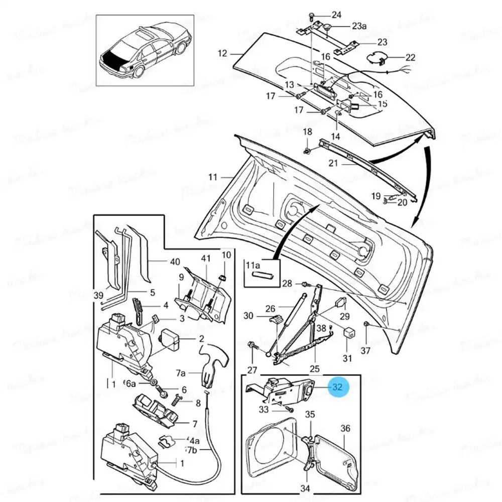 NEW Fuel door lock Filler Flap Solenoid Motor For Volvo V70 S60 S80 XC70 XC90 9483311 30716837