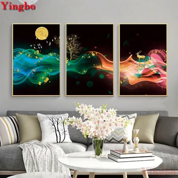 

Full Square/Round Drill 5D DIY Diamond Painting Embroidery Cross Stitch 3 pieces mosaic Home Decoration Nordic Minimalist Style