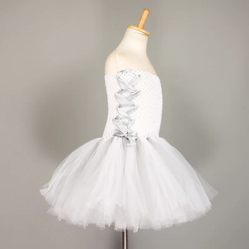 Dead Bride Inspired Girls Halloween Tutu Dress Gothic Scary Kids Role Play Party Costume for Carnival Photos Tulle Dress (9)