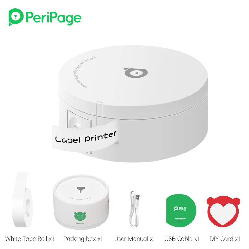 mini photo printer for mobile Peripage L1 Inkless Mini Thermal Label Printer Wireless Bluetooth Label Maker Machine for Mobile Phone Home ShoP Use mini photo printer for mobile Printers