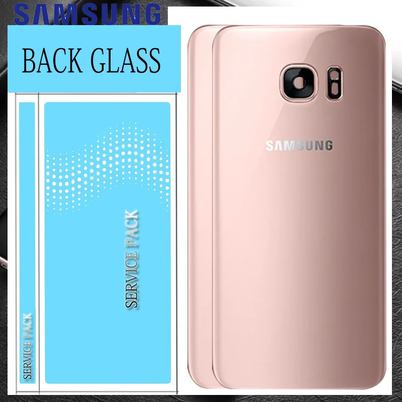 Оригинальный 5 1 ''для SAMSUNG Galaxy S7 плоский G930 G930F батарея задняя крышка стекло