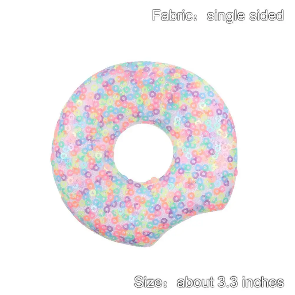 

2019 Sequin Donut Minnie Mouse Ears For Girls 1 Pair 3.3''Glitter Macaron Sequins Ears Kids Party DIY Headband Hair Accessories