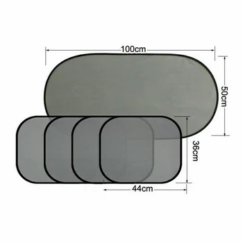 

5pc Sunshade mesh 50 * 100cm 5x 5* Car Auto Side Window Screen Sun Shade