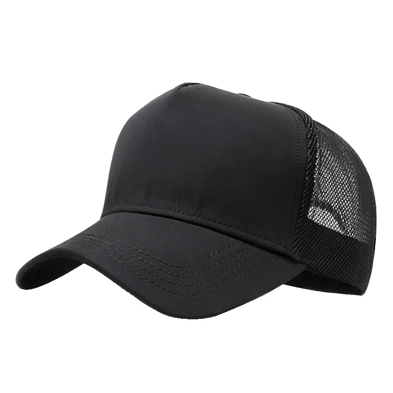 56-60cm 60-65cm Big Head Man Large Size Mesh Baseball Hats Male Outdoors Waterproof Sun Cap Adult Plus Size Sport Caps 2