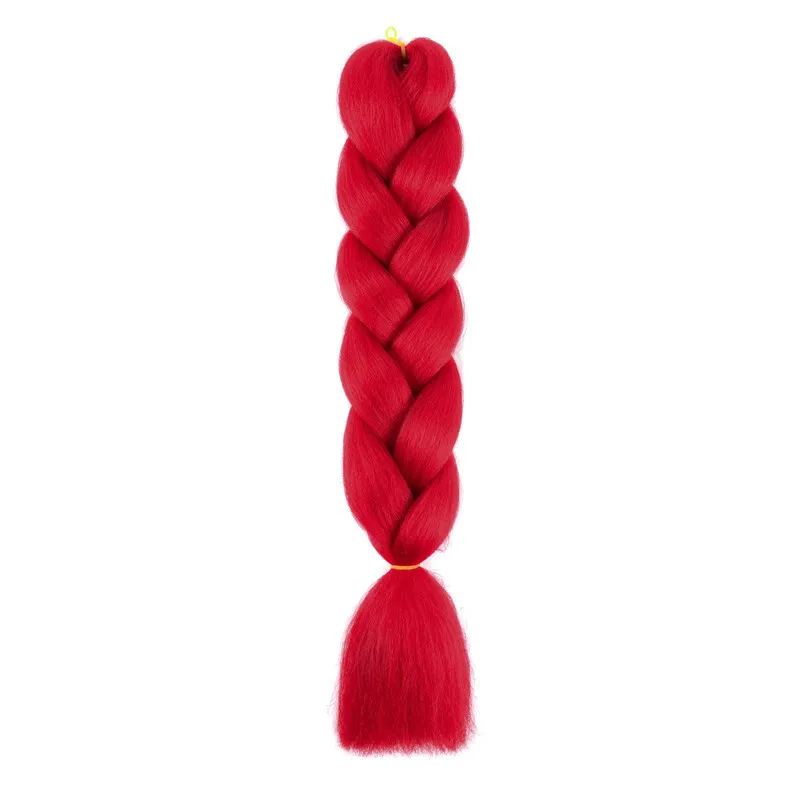 ZYR Джамбо косы Высокая температура волокна Омбре крючком Наращивание волос 24 дюймов 100 г - Цвет: A12