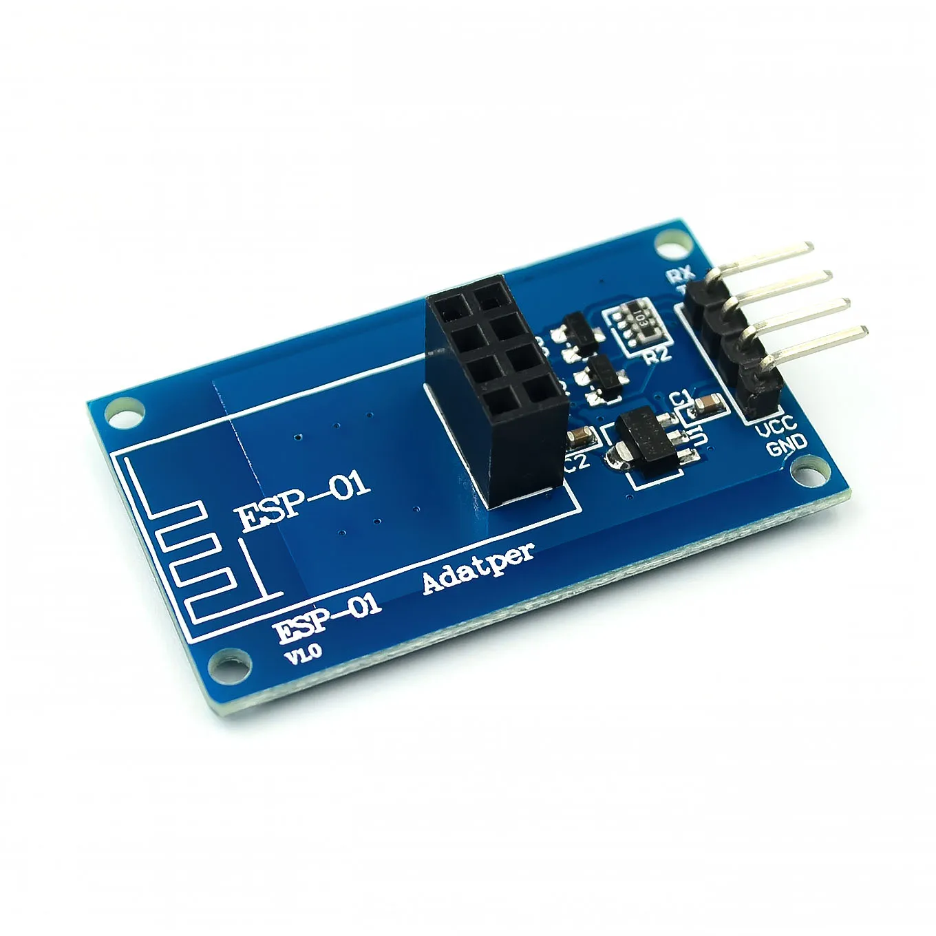 

ESP8266 ESP-01 Serial WiFi Wireless Adapter Module 3.3V 5V Esp01 Breakout PCB Adapters Compatible For Arduino