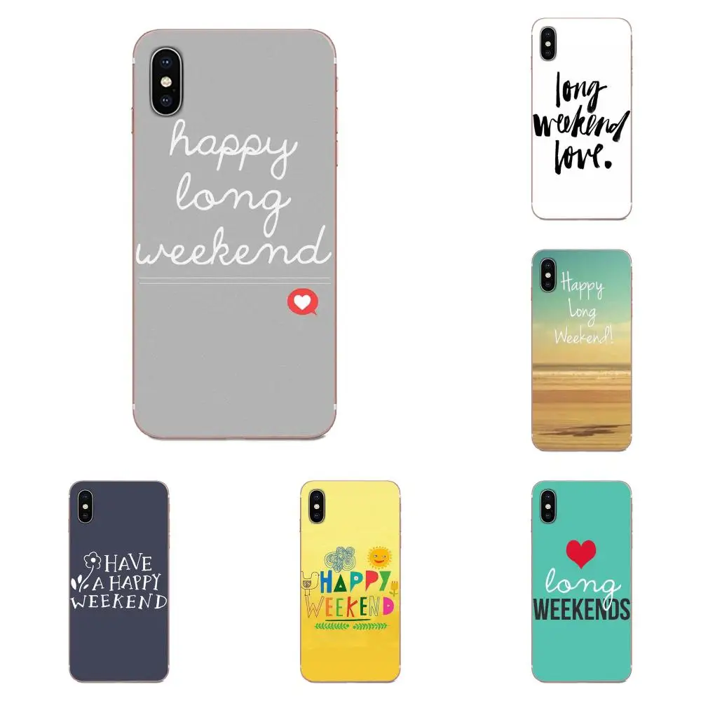 Soft TPU Capa Quotes I Love Weekend For Galaxy Alpha Note 10 Pro A10 A20 A20E A30 A40 A50 A60 A70 A80 A90 M10 M20 M30 M40 | Мобильные