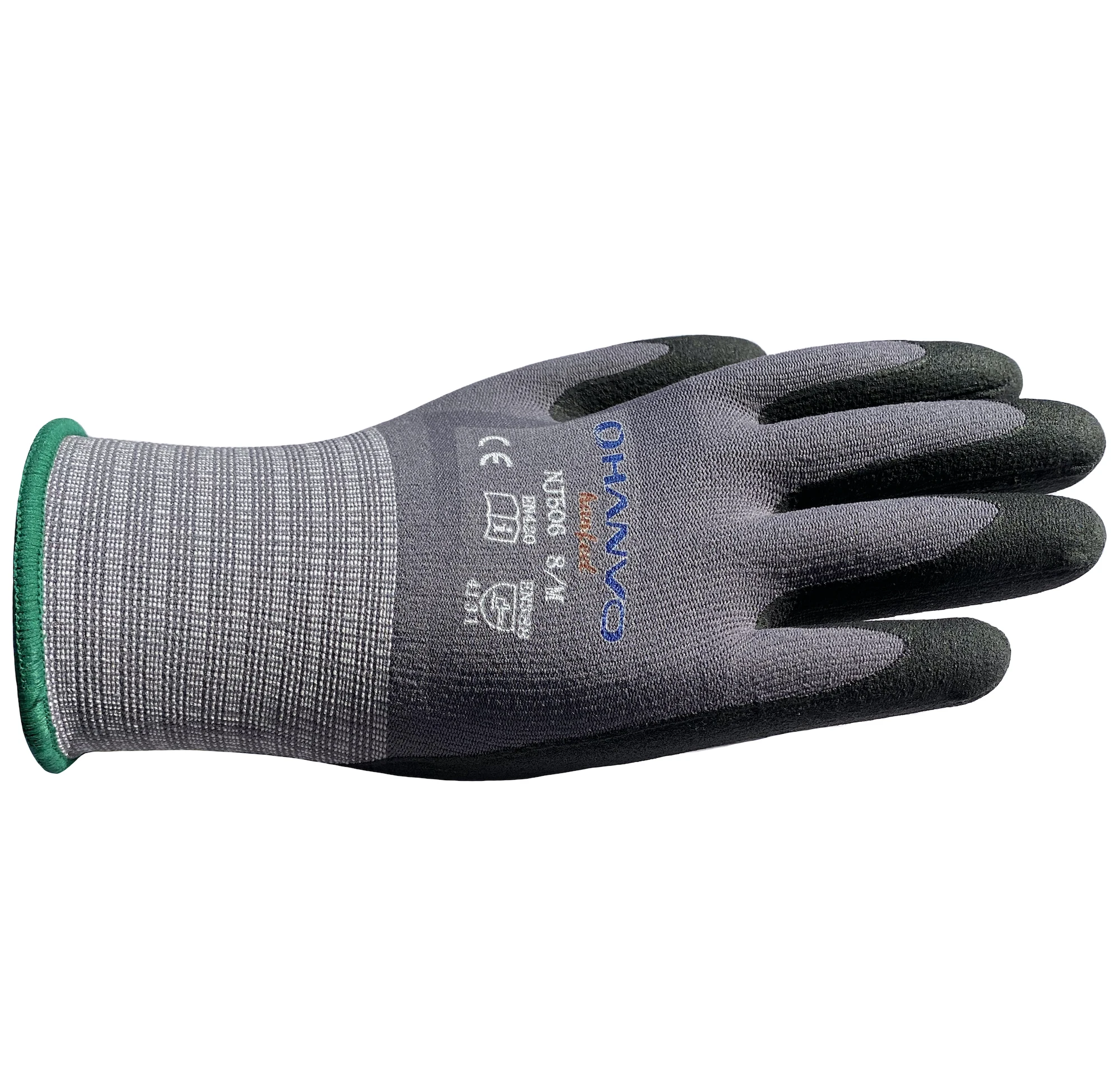 Garden Work Gloves 4 Pairs Oil Gas Resistant High Flex CE 4131 Safety Mittens Nylon Spandex Nitrile Micro Foam Anti Abrasion