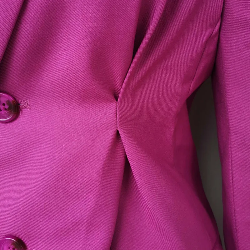 Дизайн маленький костюм женский пиджак британский ветер плиссированные талии креативный пиджак