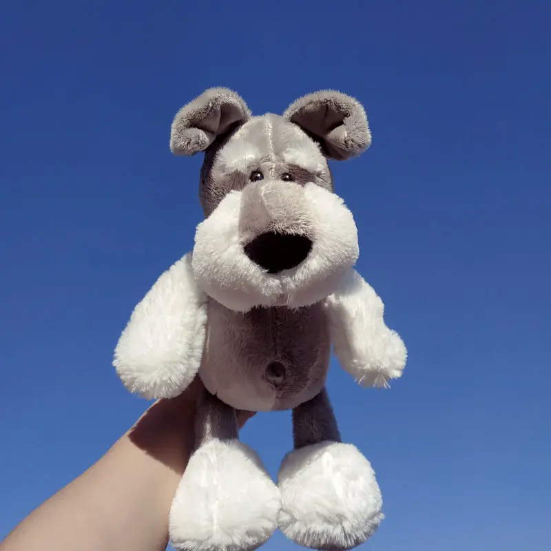 Реальная жизнь игрушка 50 см серый шнауцер собака плюшевая игрушка мягкая кукла детская игрушка Рождественский подарок h1885