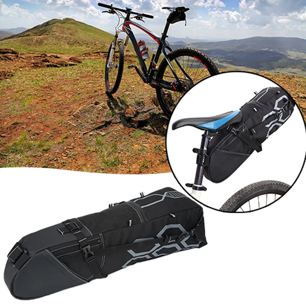 Bicycle Bike Waterproof Storage Saddle Bag Seat Cycling Tail Rear Pouch