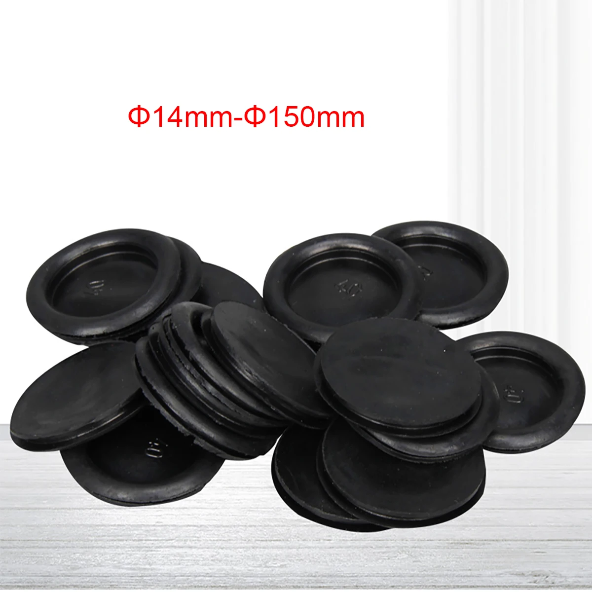 Open & Closed Blind Blanking Hole Rubber Grommets 20mm packs of 10 