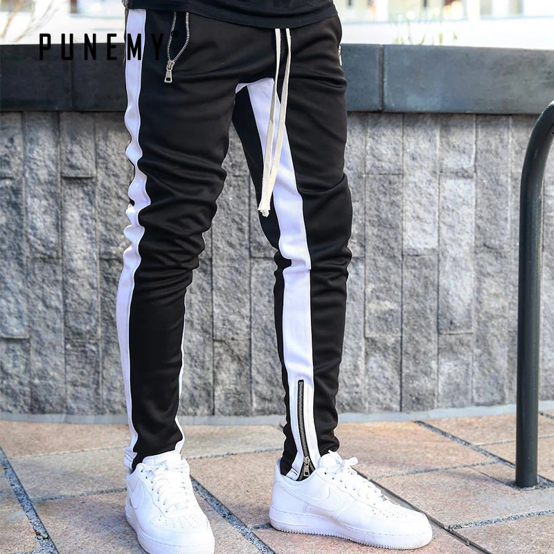 side stripe mens pants