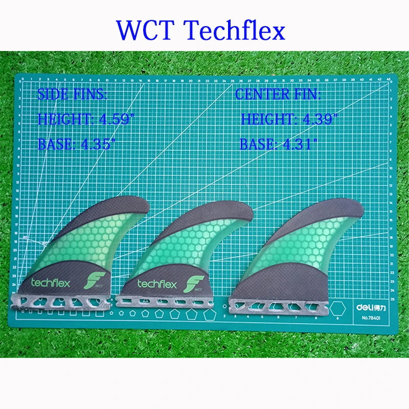 Future AM1 3-Fin Techflex большая доска для серфинга плавники три плавника набор серфинга Лонгборд аксессуары карбоновый плавник распродажа - Цвет: WCT