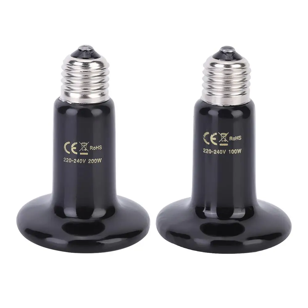 Ofertas Especiales E27 versión más gruesa pequeño Mini Animal reptil de cerámica lámpara de calefacción infrarroja del calor de la lámpara de la luz de 220V-240V OMZ3jmmD3