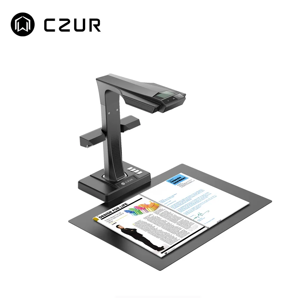 CZUR ET16 Plus A3 Book Scanner Fast Speed , Max A3 Size Document Support OCR Function Compatible with Windows Mac for Office