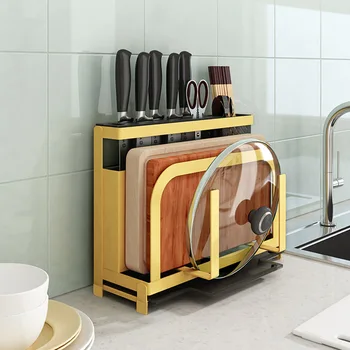 

Tool carrier Kitchen supplies tool storage rack multifunctional chopping board rack knife shelf kitchen organizer and storage