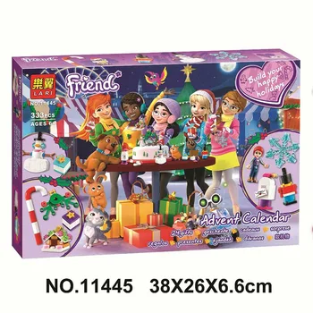 

11445 Lepining Friends Girl Series Advent Calendar Building Blocks Bricks Kids Toys Christmas Gift