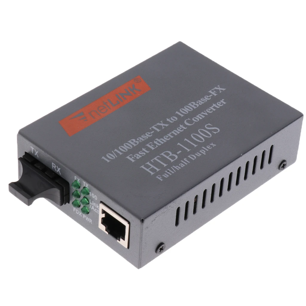 HTB-1100s волоконно-оптический кабель конвертер SC к Cat.5e RJ45 дуплексный одиночный режим