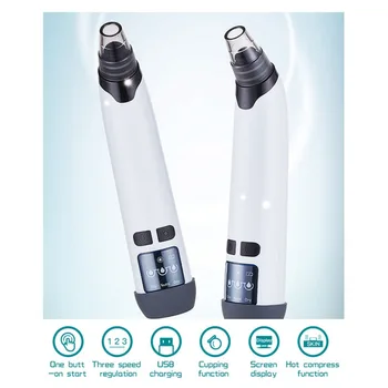 

Electric Exfoliating Pore Cleaner Blackhead Vacuum Suction Acne Clean Cleansing Face Beauty Tools 6