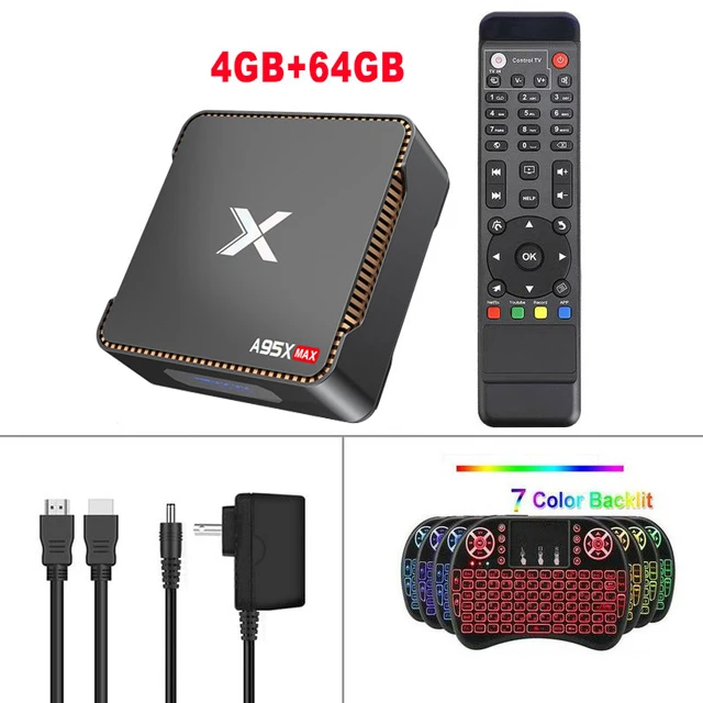 Smart tv Box A95X MAX X2 домашний медиаплеер 2,4G/5 GHz двойной Wifi Box 4K HDR Android 8,1 телеприставка поддержка записи видео - Цвет: 4GB64GB Add I8