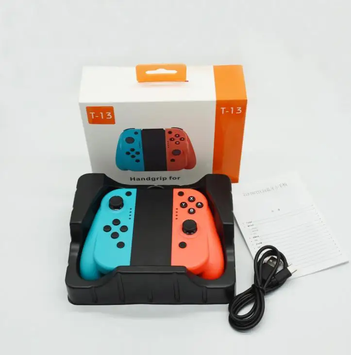 ДЛЯ NS консольный переключатель Joy cons контроллер беспроводной Bluetooth геймпад игровой джойстик для консольный переключатель Nintendo аксессуары - Цвет: Red Blue