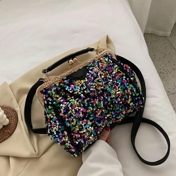 

Cloud Shape Clip Bag Small PU Leather Crossbody Bags For Women 2020 Summer Shoulder Handbags and Purses Lady Cross Body Bag
