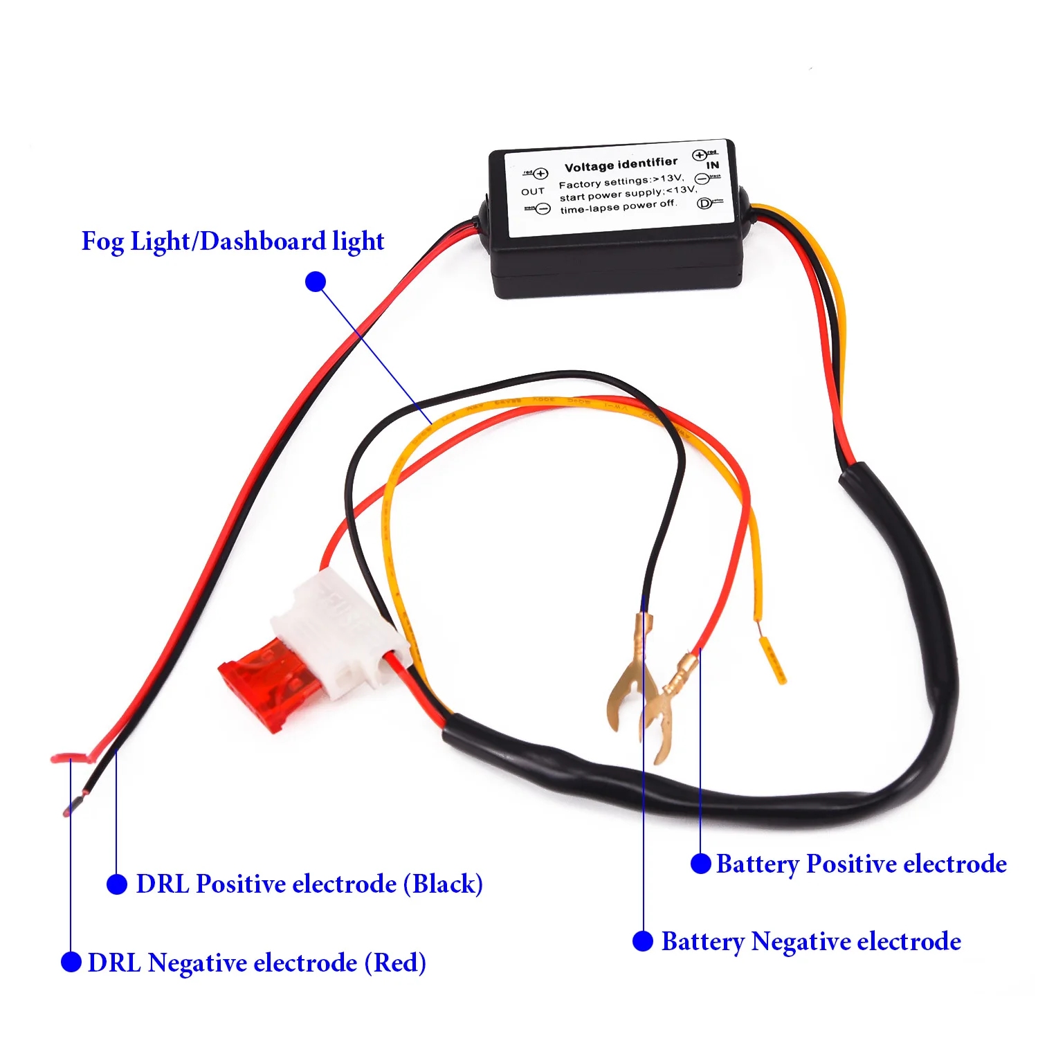 

LED Daytime Running Light DRL Relay Harness Fade On Off in out Control Dimmer