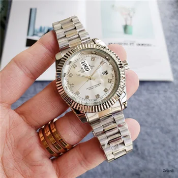 

RLX Brand Business Men's Quartz Watch Luxury Stopwatch Waterproof Calendar Men's Watch Trend Stainless Steel Band Men's Watch