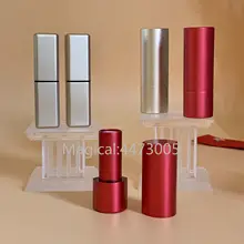 5/10/15 шт. все Алюминий мессенджер через плечо на магнитной застежке матовый красный Золото Квадратный 12,1 мм пустой тюбик губной помады бальзам для губ контейнер помады в виде ракушки