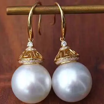 

RUNZHUQIYUAN DIY Pearl Accessories Empty Support S925 Sterling Silver 8-9mm Full Beads