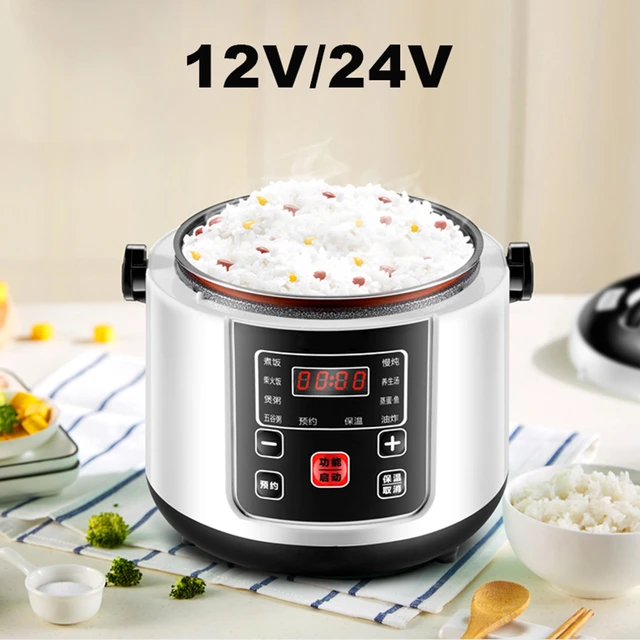 12V 24V Electric Rice Cooker Car Truck Multifunction Cooking Pot Fast  Heating Lunch Box Mini Food