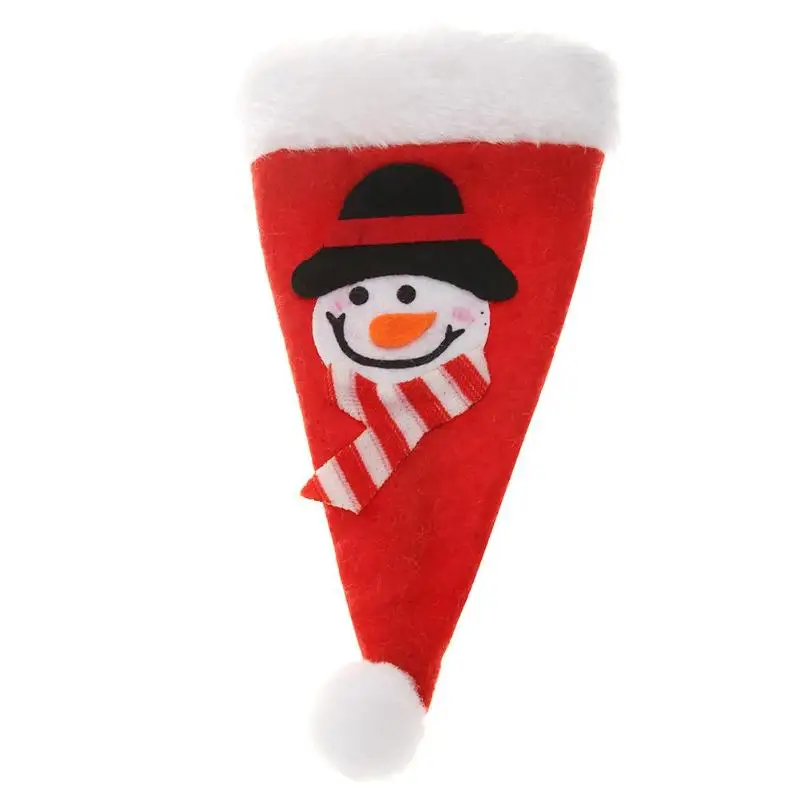 Милая Рождественская сумка из нетканого полотна нож чехол для вилок подарок на