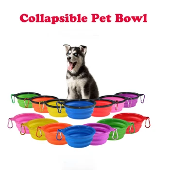 

Portable Dog Bowl Collapsible Silicone Cat and Dog Food Container Pet Drinking Bowl Feeding Bowl Outdoor Travel Pet Supplies