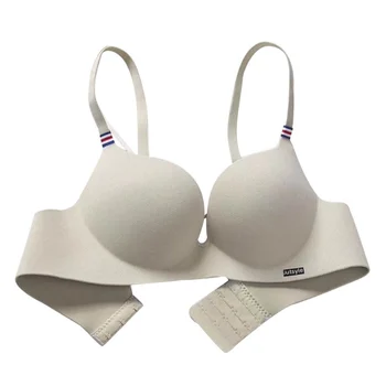 

Sexy Bras Femal French British Ice Silk Bra Push Up Lingerie Seamless Bra Bralette Wire Free Brassiere Femal