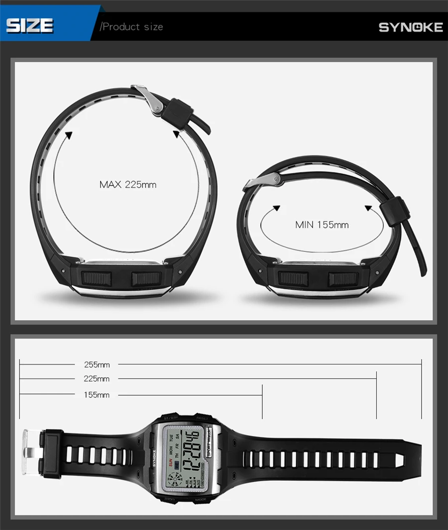 Men's Digital Watch Men Sports Wristwatch LED Dual Time Pedometer Alarm Clock 50M Waterproof Military Watches Relogios Masculino