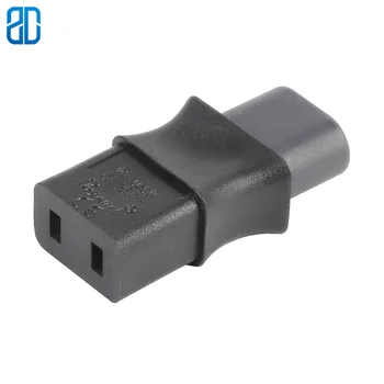 

C8-C9 IEC 320 C8 TO C19 Straight 2Pin AC Power Adapter Converter Plug Socket Travel Plug Connector for PDU/UPS 6A 250V