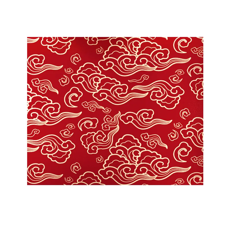 Auspicious Chinese style big red auspicious cloud wallpaper living room  Tibetan background wall Buddhist niche temple Buddhist|Vải & Thảm Dán  Tường| - AliExpress