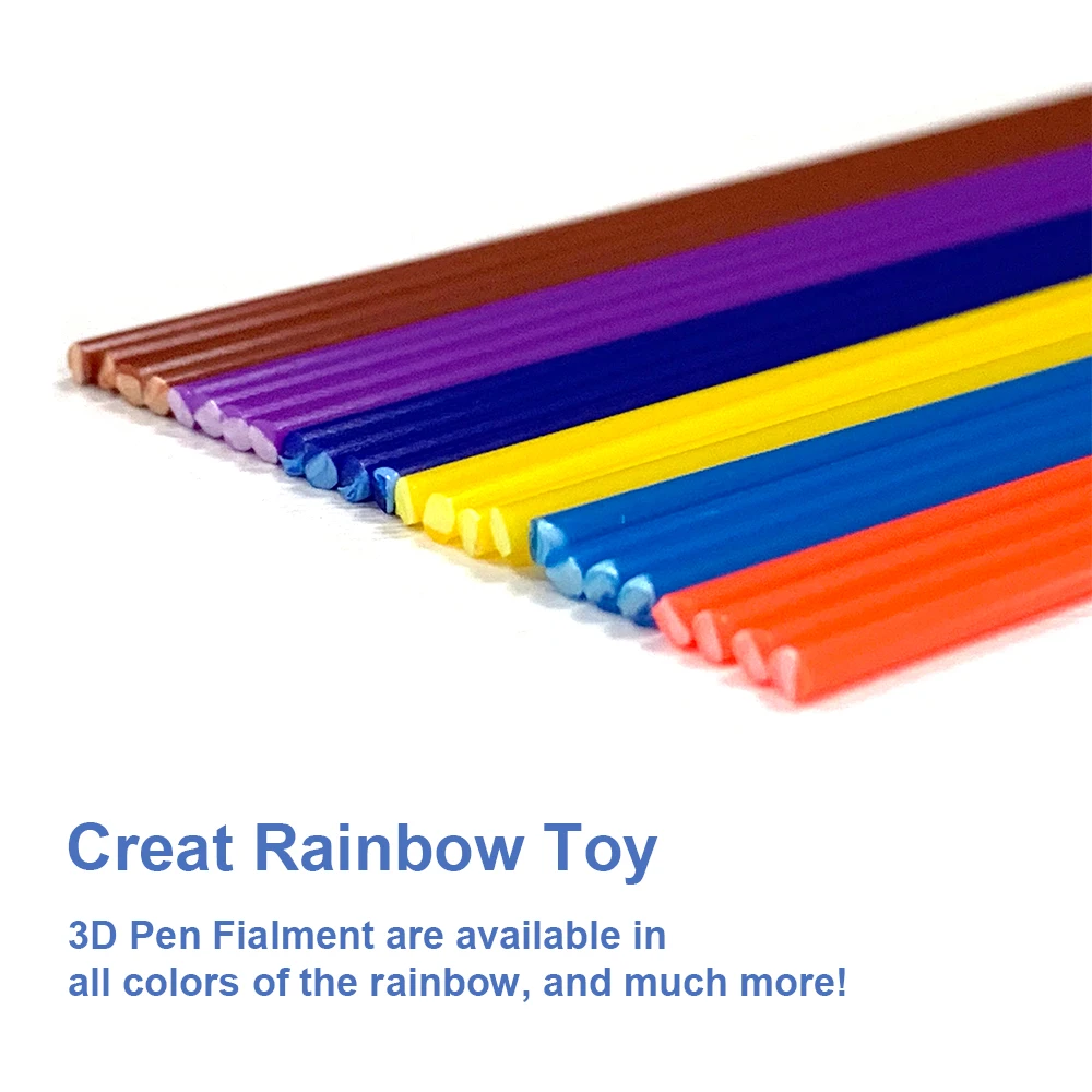 20 Colors 3D Pen PLA Filament Refills, 10 Feet Each Color, Total 200Ft 3D  Printing Material, Support for All 1.75mm 3D Printer / 3D Pen 